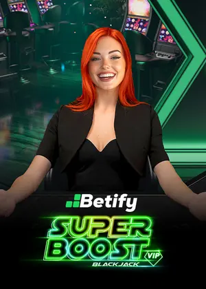 Vignette de la table de casino en direct Super Boost Blackjack (StakeLogic), rayon Casino en direct de Betify