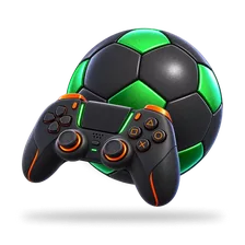 Ballon de football et manette de jeu, visuel Sport du lobby Betify